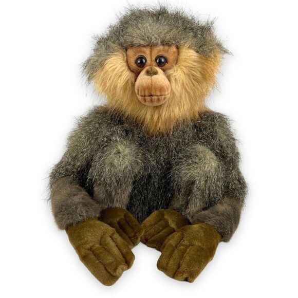 Hansa GIBBON SITTING 4602 Plush Stuffed Animal 2004 Monkey Ape 14" With Tags